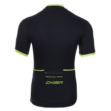 Chiba Fahrrad-Tshirt Leisure (Front-Reißverschluss, 3 Rückentaschen, schnelltrocknend) schwarz Herren